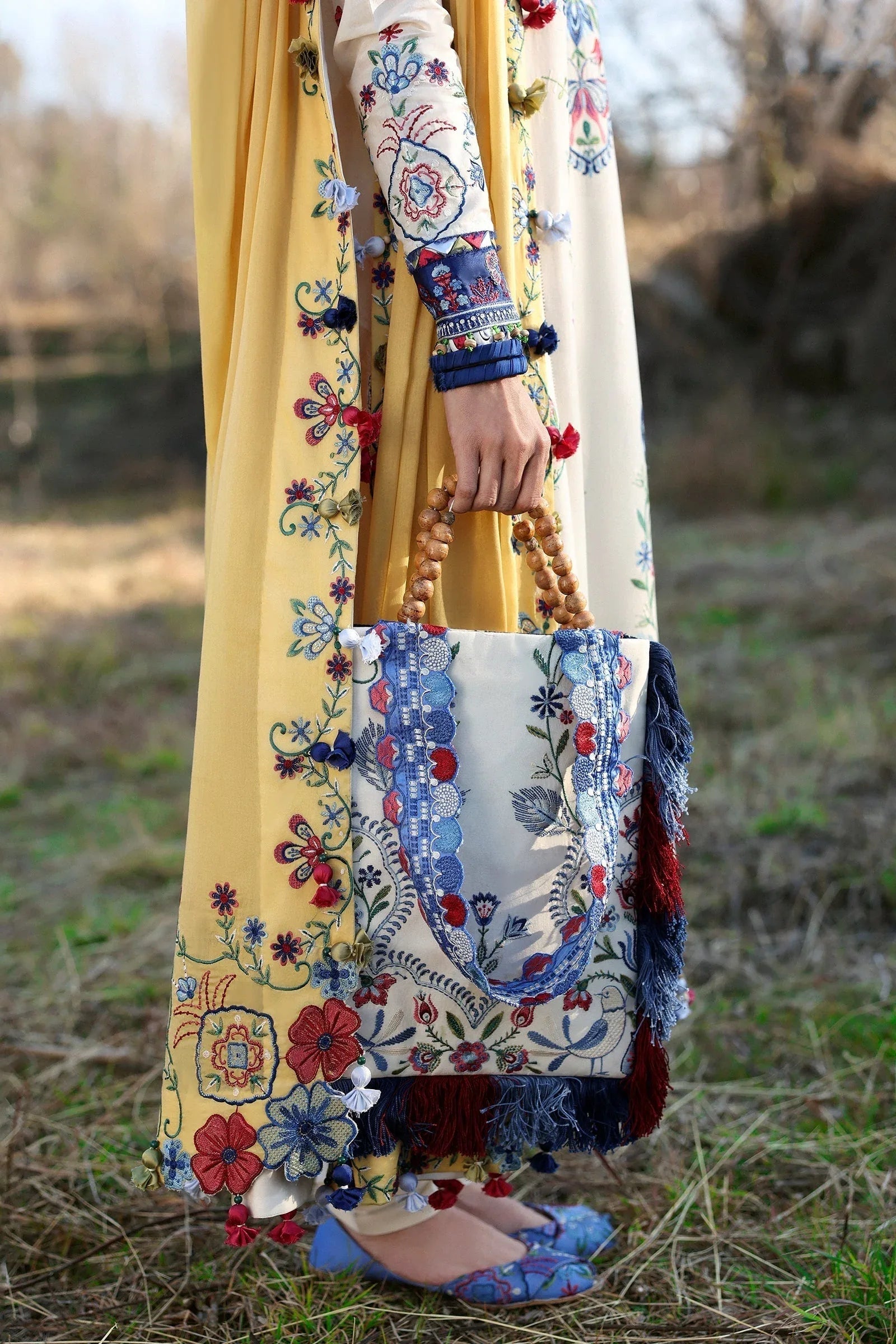 Zaha | Lawn 25 | KASHUR (ZL25-11 B) - Aqsa Fabrics