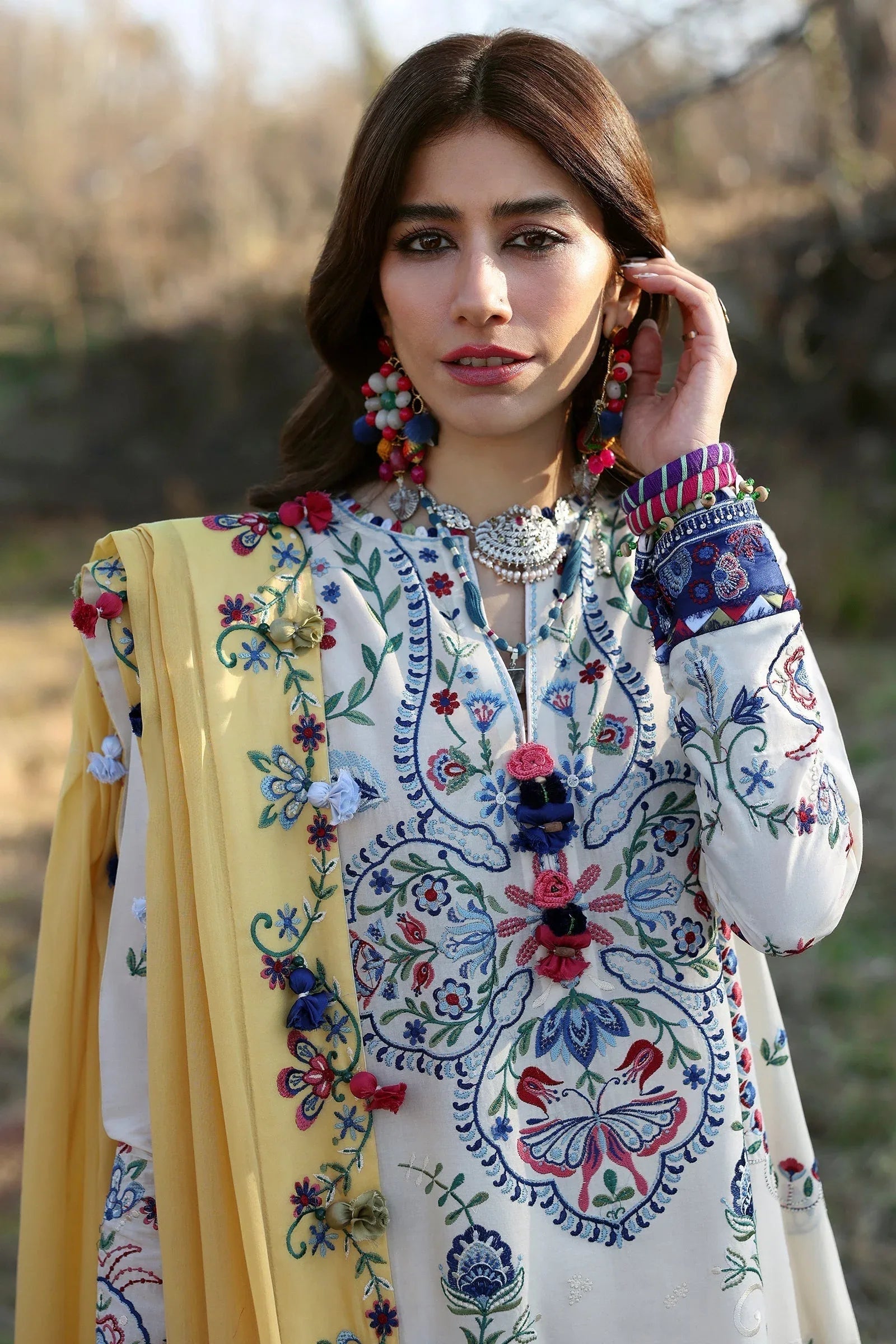 Zaha | Lawn 25 | KASHUR (ZL25-11 B) - Aqsa Fabrics