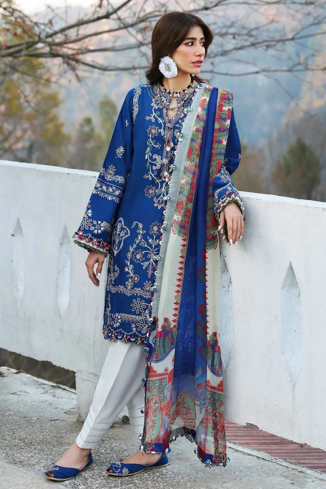 Zaha | Lawn 25 | MAYA (ZL25-15 B) - Aqsa Fabrics