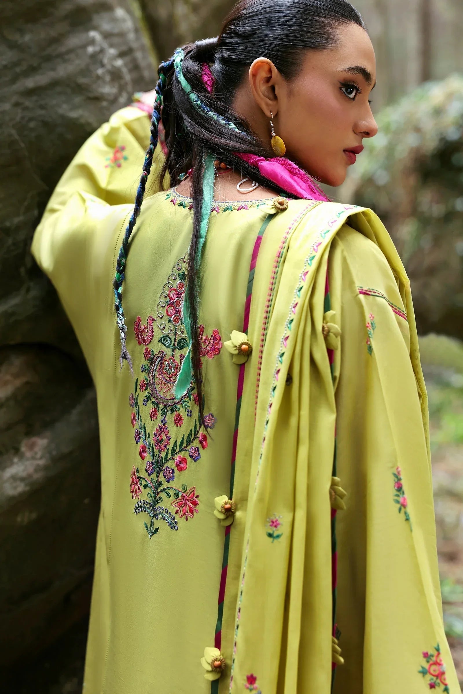 Zaha | Lawn 25 | RHEA (ZL25-14 B) - Aqsa Fabrics