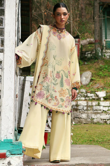 Zaha | Lawn 25 | ZANIA (ZL25-13 A) - Aqsa Fabrics