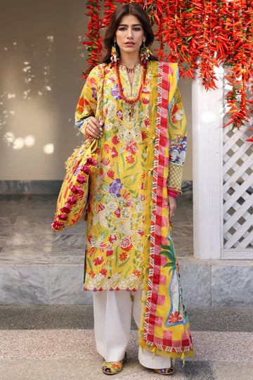 Zaha | Lawn 25 | ZARAAH (ZL25-08 A) - Aqsa Fabrics