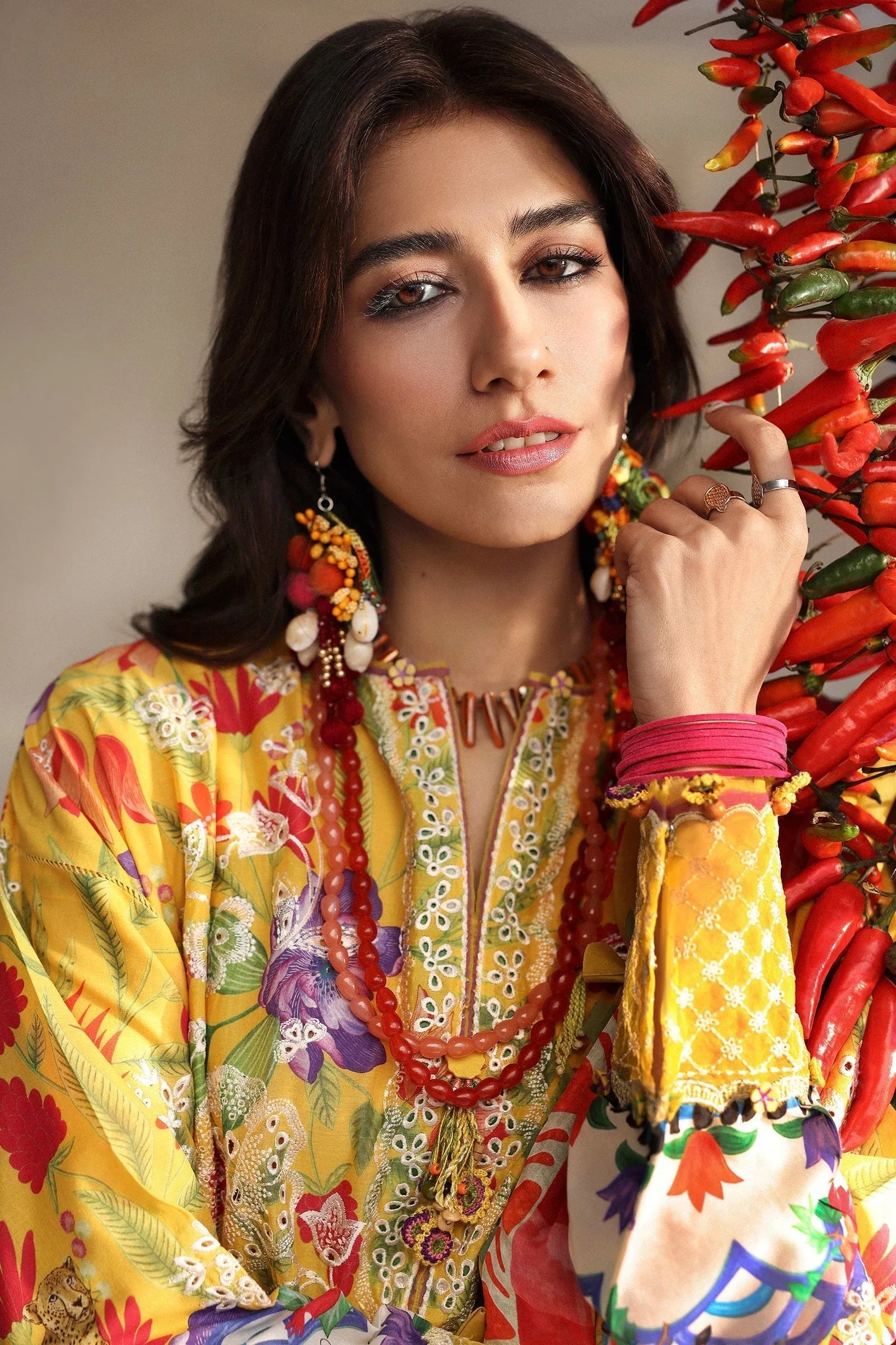 Zaha | Lawn 25 | ZARAAH (ZL25-08 A) - Aqsa Fabrics