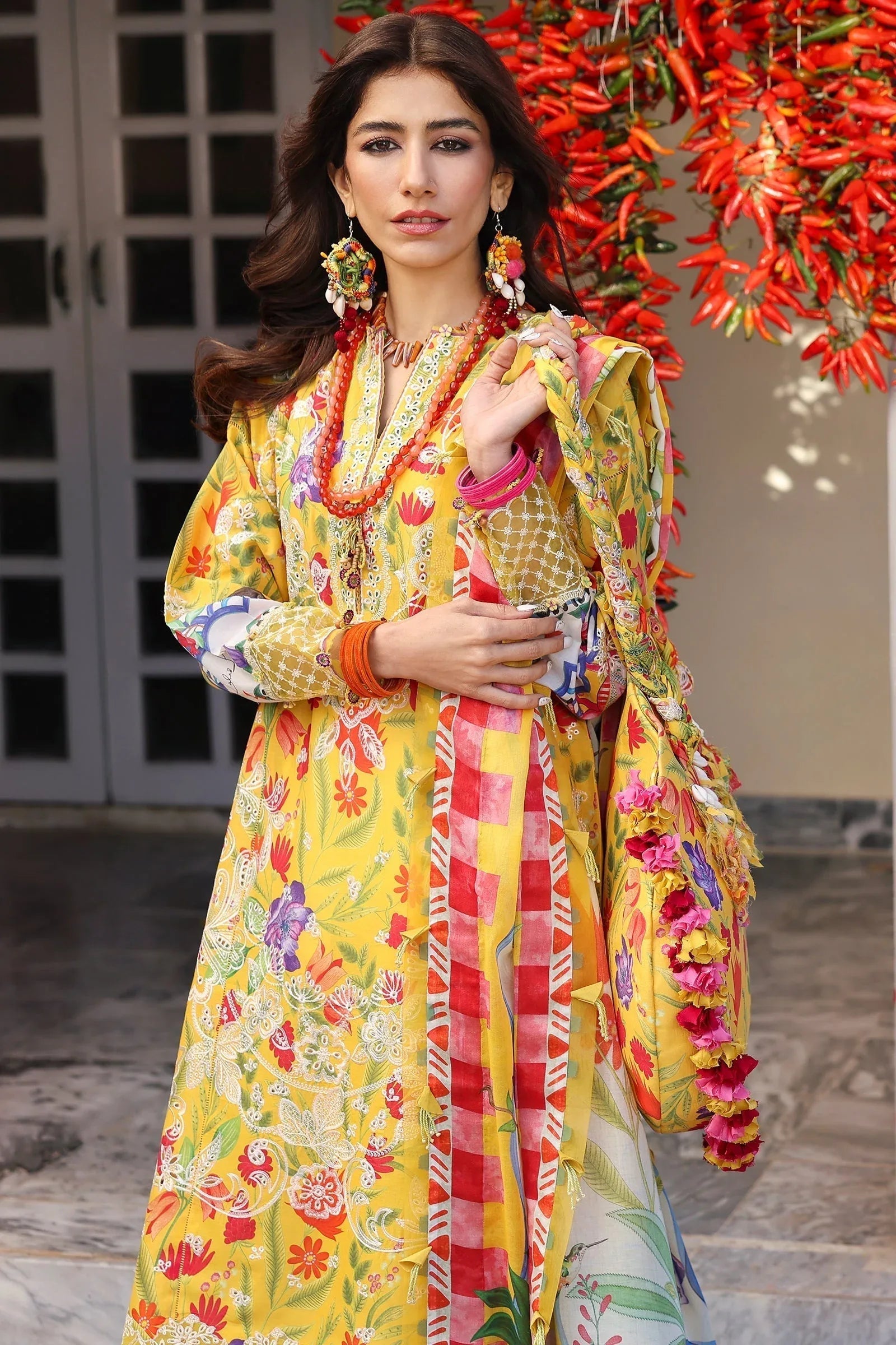 Zaha | Lawn 25 | ZARAAH (ZL25-08 A) - Aqsa Fabrics