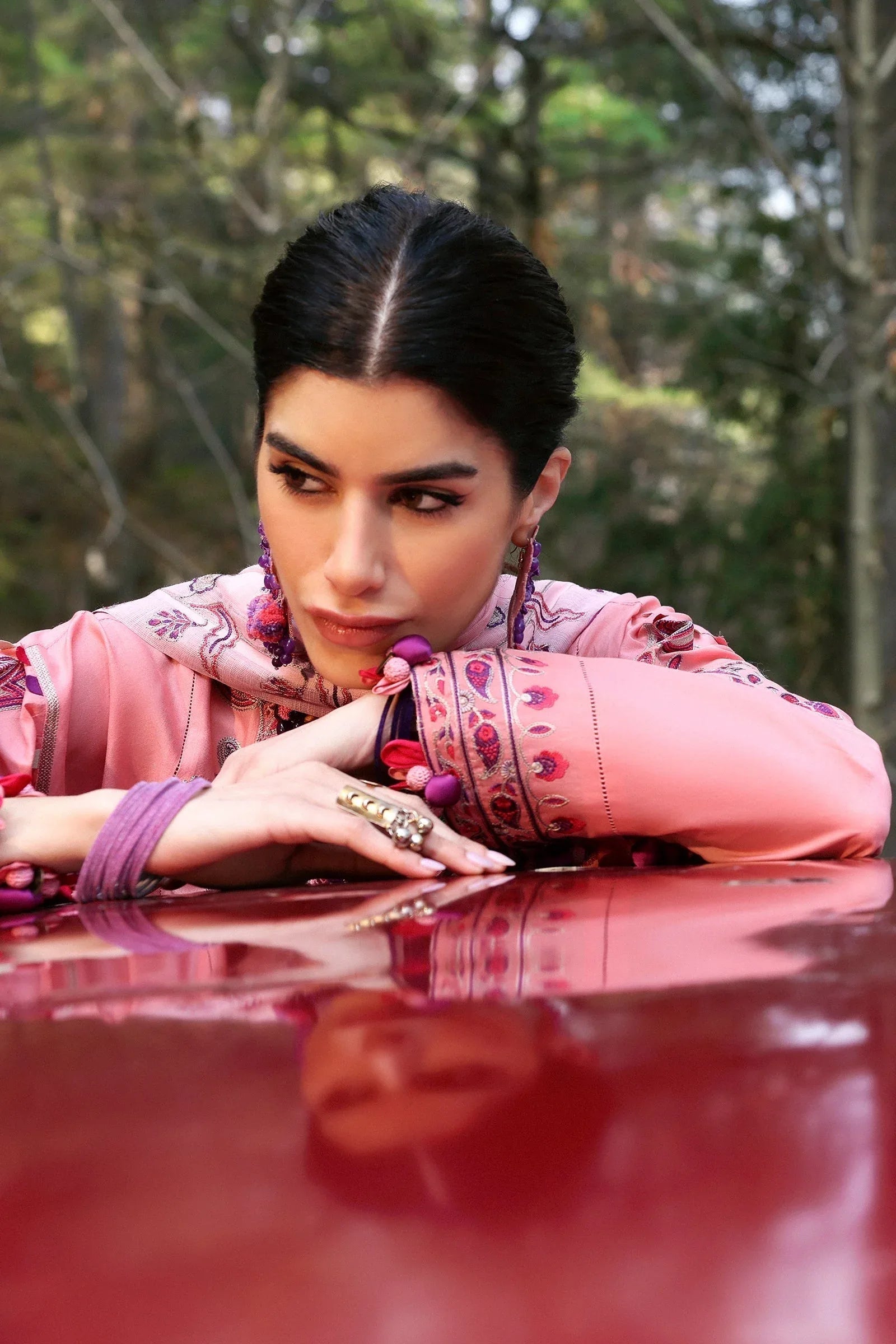 Zaha | Lawn 25 | ZARIAH (ZL25-09 B) - Aqsa Fabrics