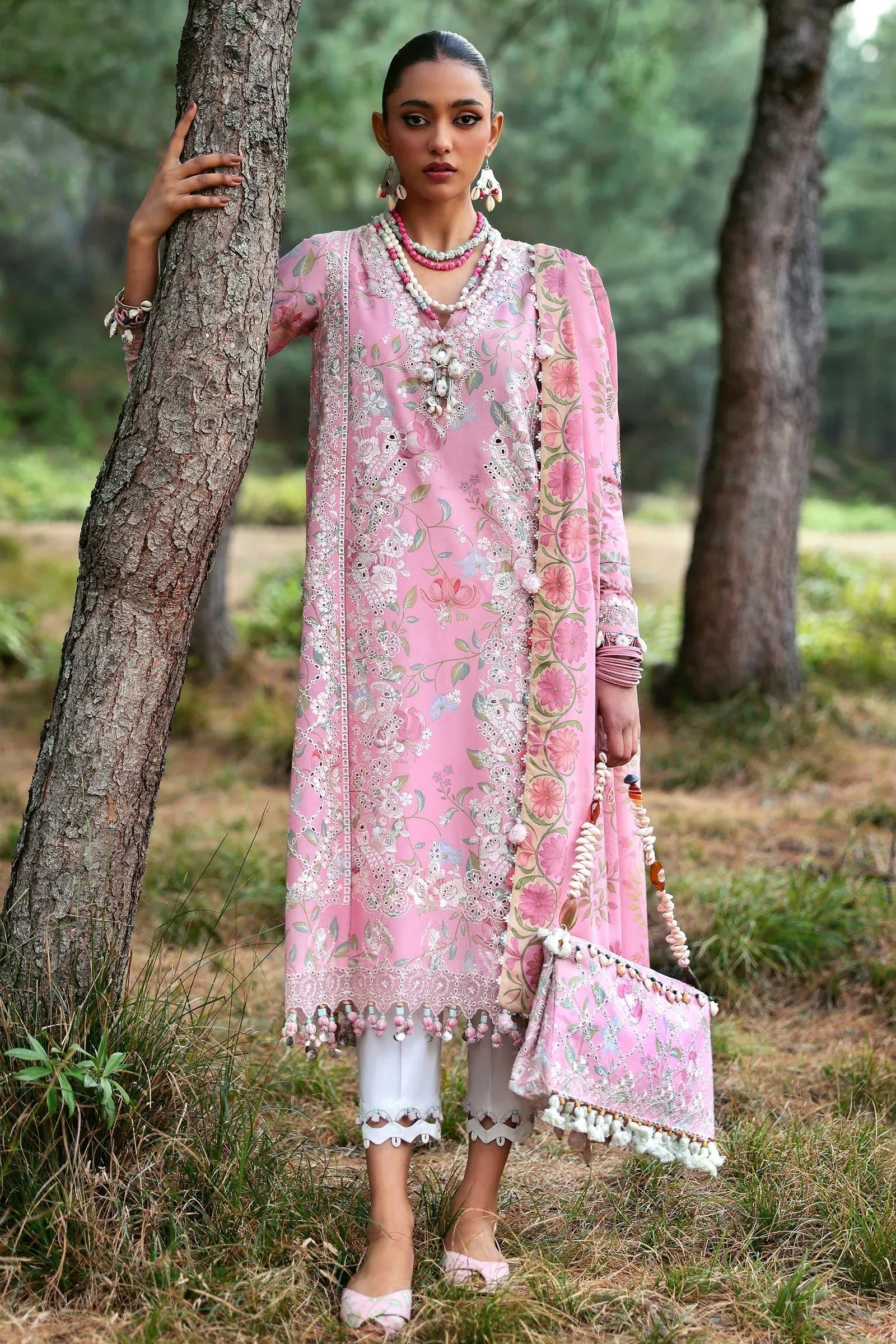Zaha | Lawn 25 | ZAYANA (ZL25-01 A) - Aqsa Fabrics