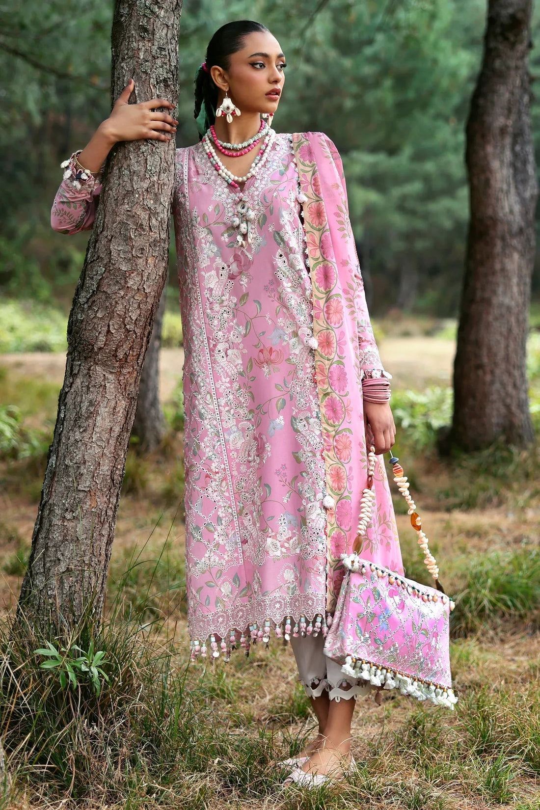 Zaha | Lawn 25 | ZAYANA (ZL25-01 A) - Aqsa Fabrics