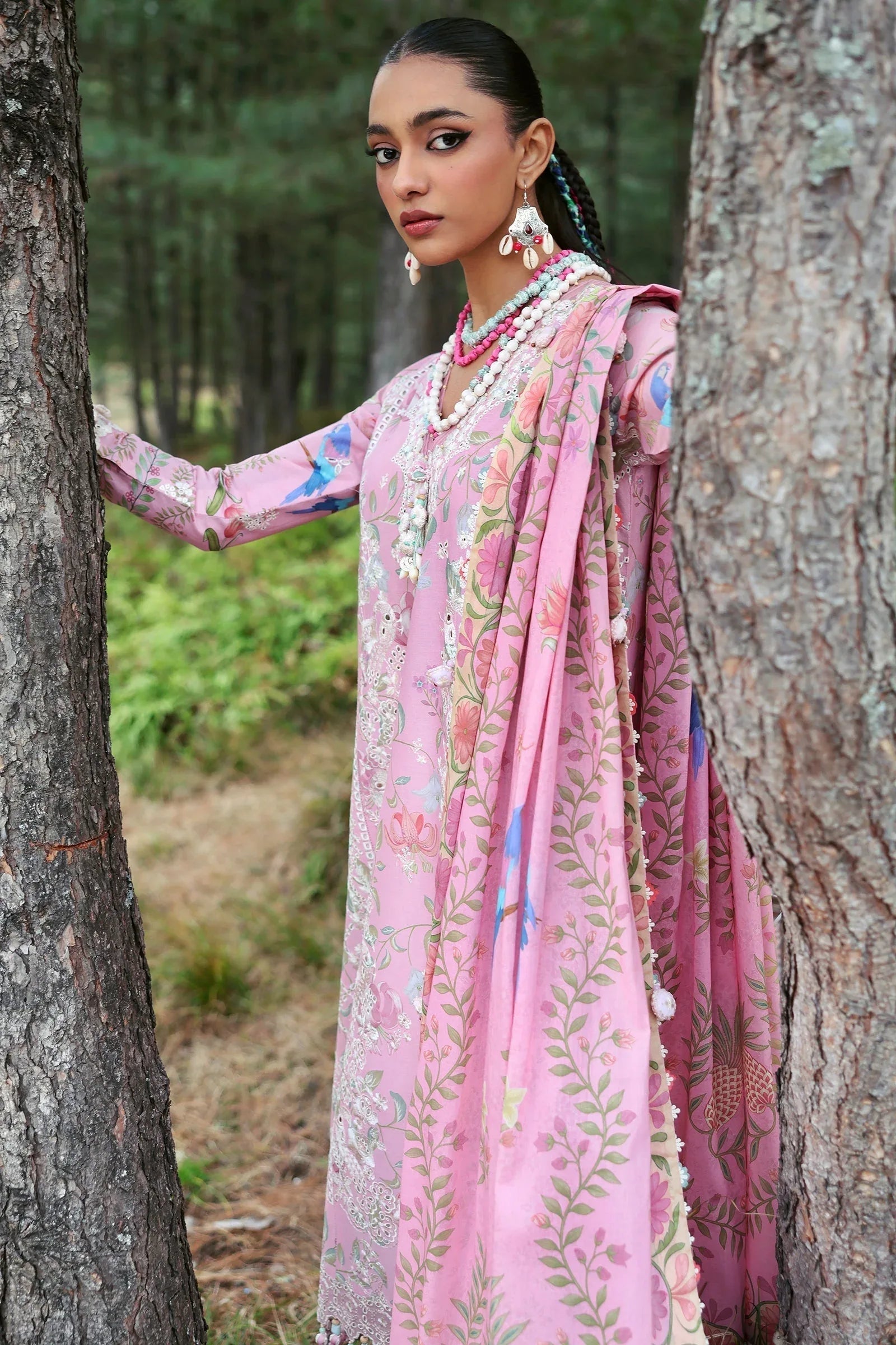 Zaha | Lawn 25 | ZAYANA (ZL25-01 A) - Aqsa Fabrics