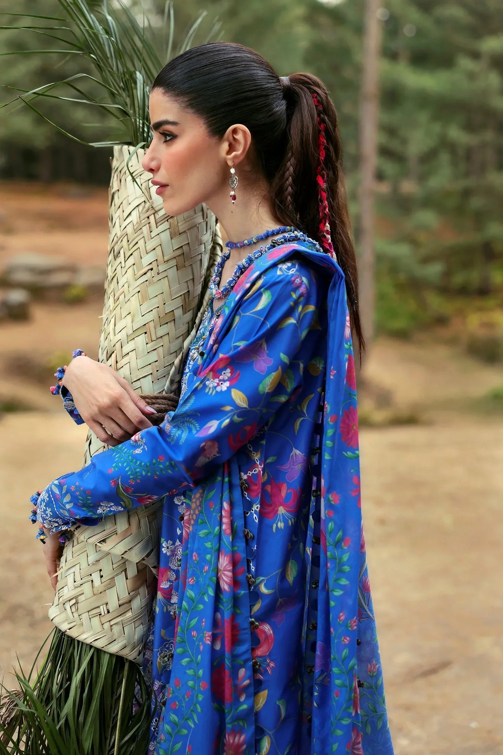 Zaha | Lawn 25 | ZAYANA (ZL25-01 B) - Aqsa Fabrics