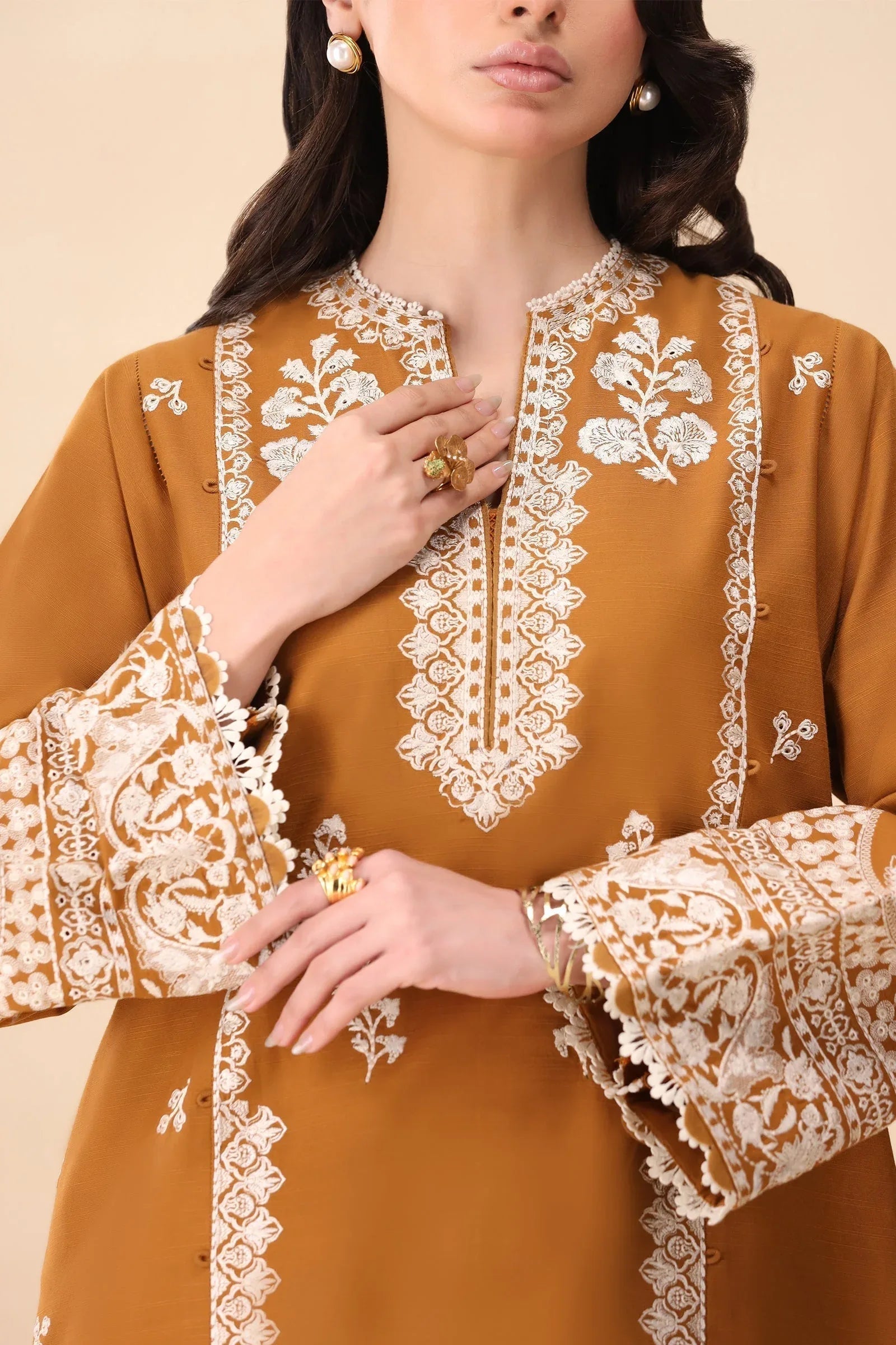 Zaha | Staples | MARIGOLD (ZRW-21325) - Aqsa Fabrics