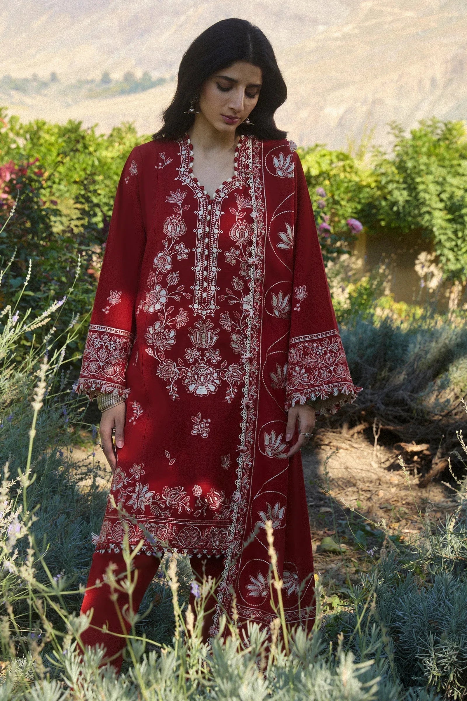 Zaha | Winter 2024 |  DILARA (ZW24-02) - Aqsa Fabrics