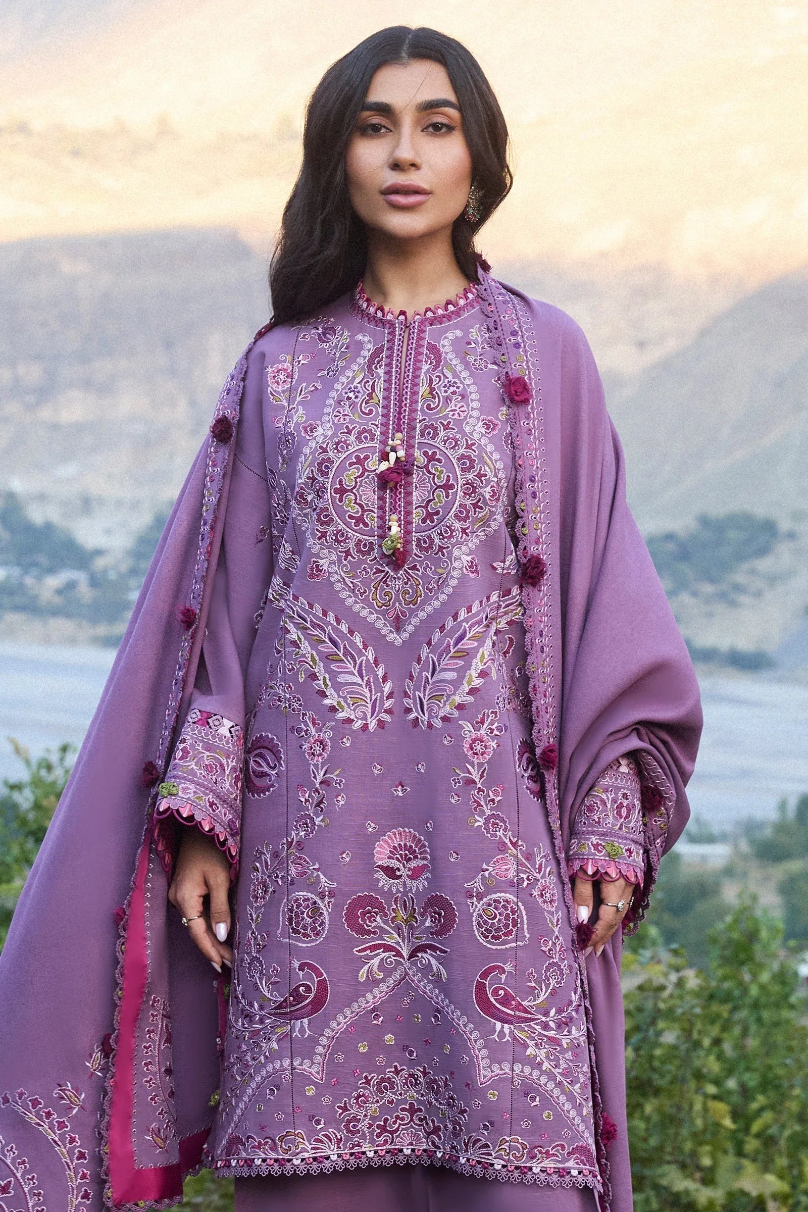 Zaha | Winter 2024 |  GULRANG (ZW24-13) - Aqsa Fabrics