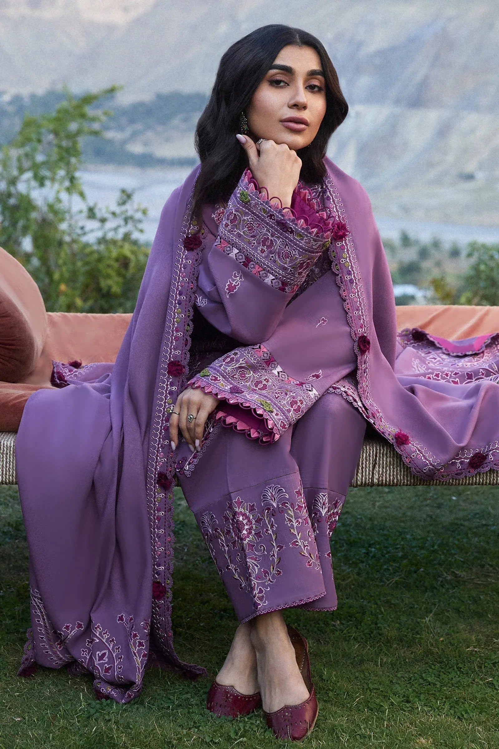 Zaha | Winter 2024 |  GULRANG (ZW24-13) - Aqsa Fabrics