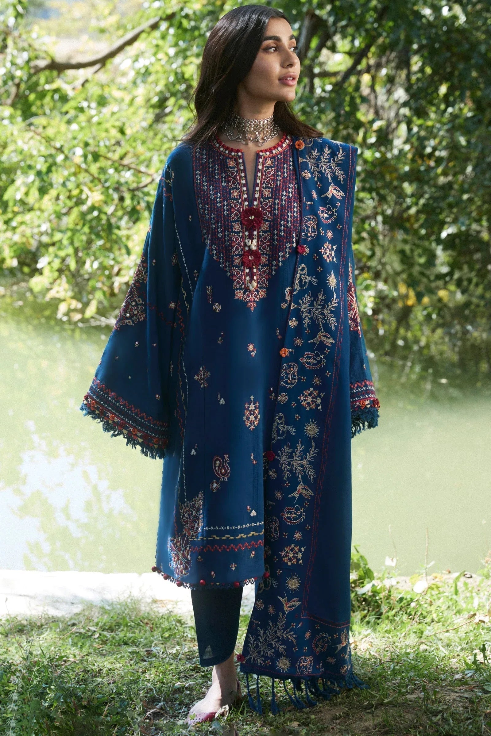 Zaha | Winter 2024 |  ZARMINA (ZW24-15) - Aqsa Fabrics