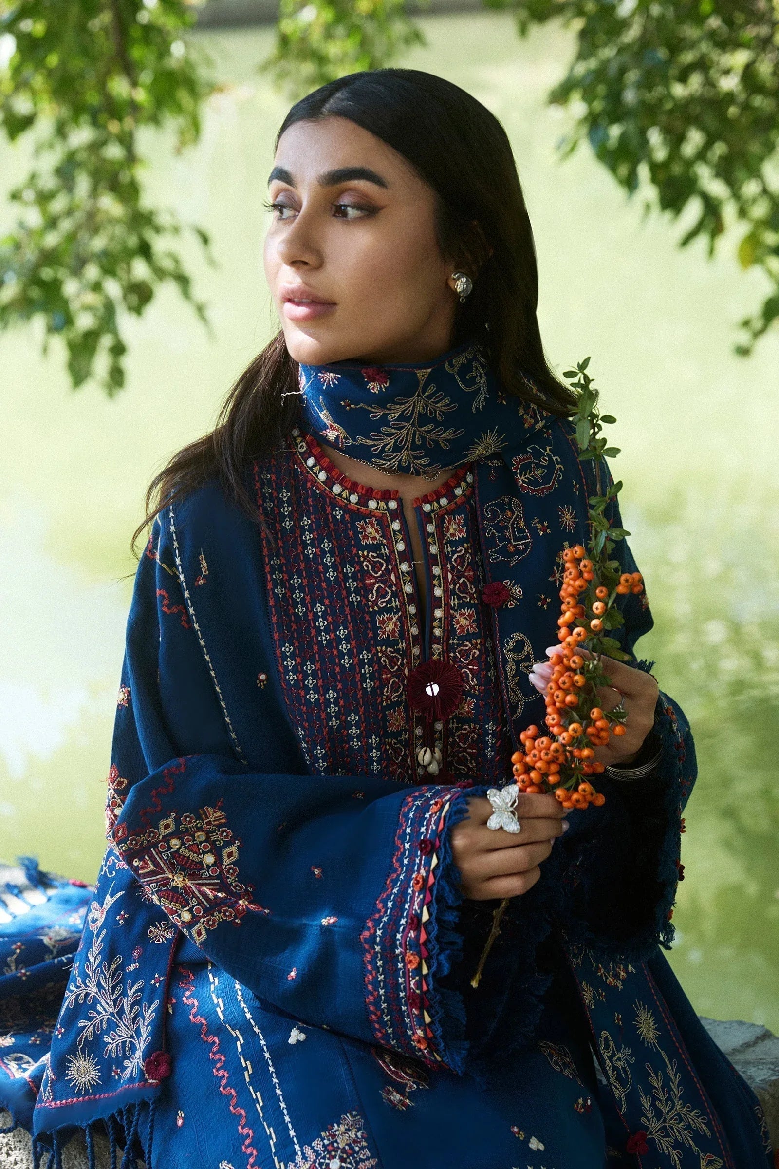 Zaha | Winter 2024 |  ZARMINA (ZW24-15) - Aqsa Fabrics