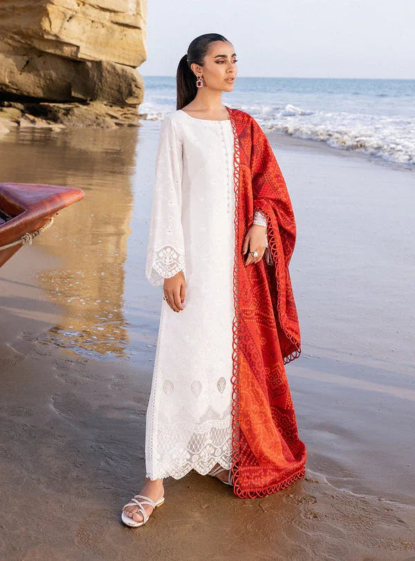 Zainab chottani | Luxury Chikankari 24 | CHUNARI - 3A - Aqsa Fabrics