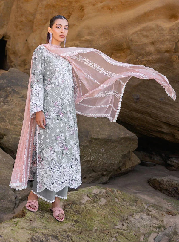 Zainab chottani | Luxury Chikankari 24 | LANA - 10A - Aqsa Fabrics