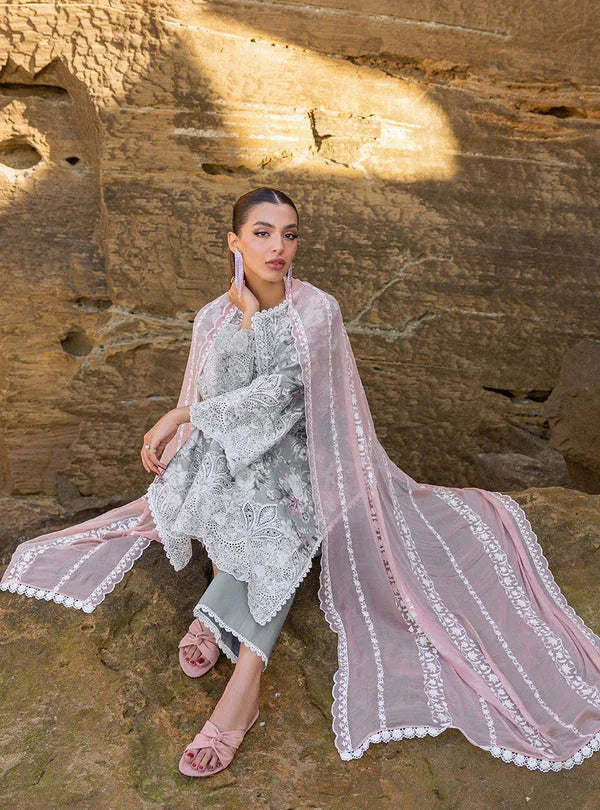 Zainab chottani | Luxury Chikankari 24 | LANA - 10A - Aqsa Fabrics
