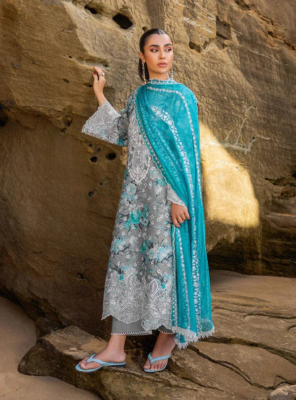 Zainab chottani | Luxury Chikankari 24 | LANA - 10B - Aqsa Fabrics