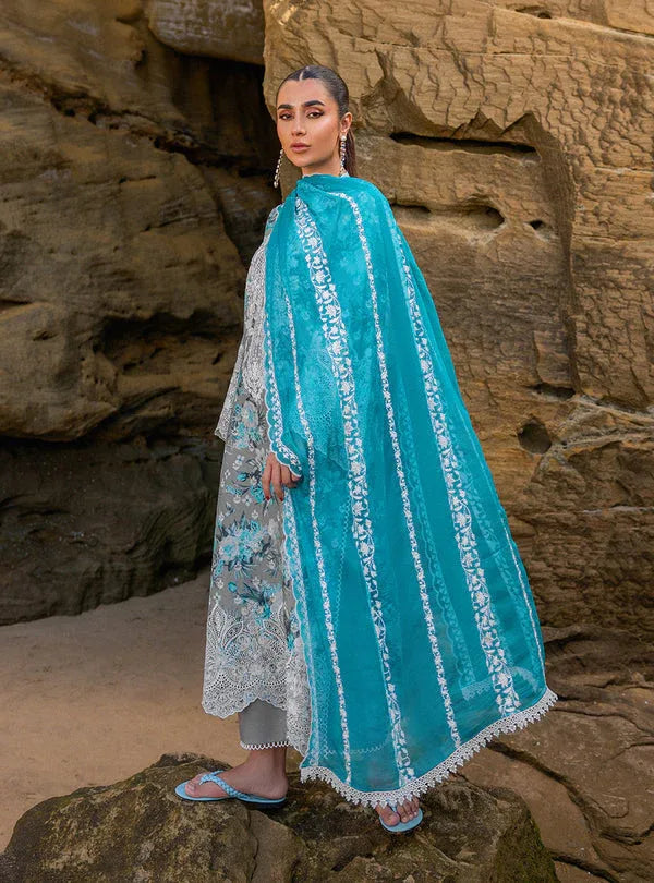 Zainab chottani | Luxury Chikankari 24 | LANA - 10B - Aqsa Fabrics