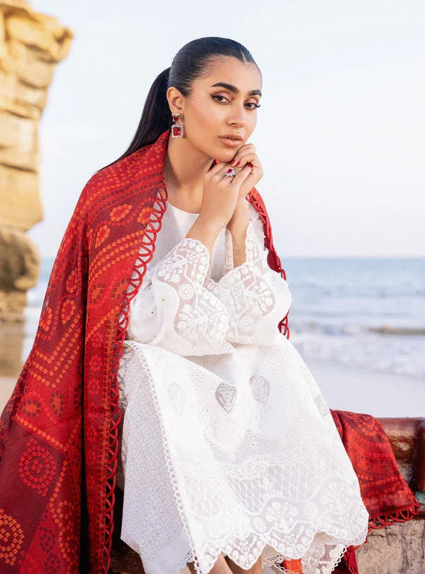 Zainab chottani | Luxury Chikankari 24 | CHUNARI - 3A - Aqsa Fabrics