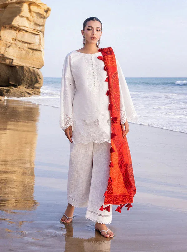 Zainab chottani | Luxury Chikankari 24 | CHUNARI - 3A - Aqsa Fabrics