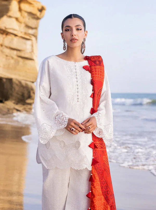 Zainab chottani | Luxury Chikankari 24 | CHUNARI - 3A - Aqsa Fabrics