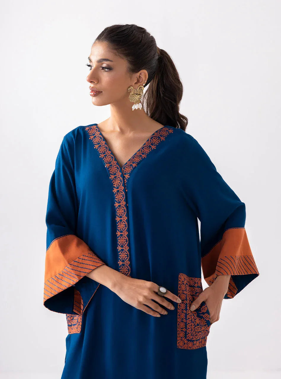 Zainab Chottani | Aara Casual Pret |  Electric Sapphire - Aqsa Fabrics