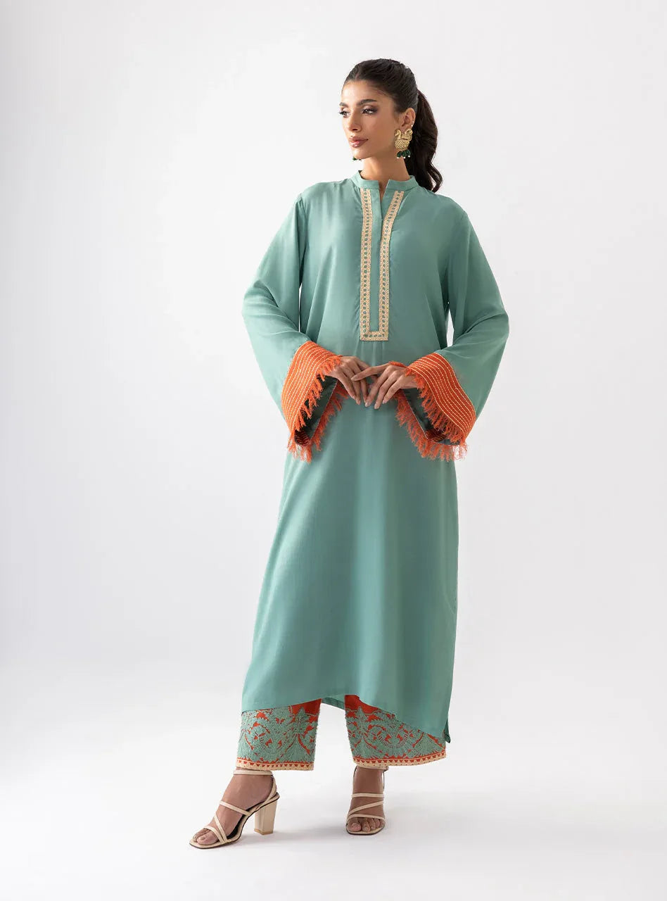 Zainab Chottani | Aara Casual Pret |  Olivia Glaze - Aqsa Fabrics