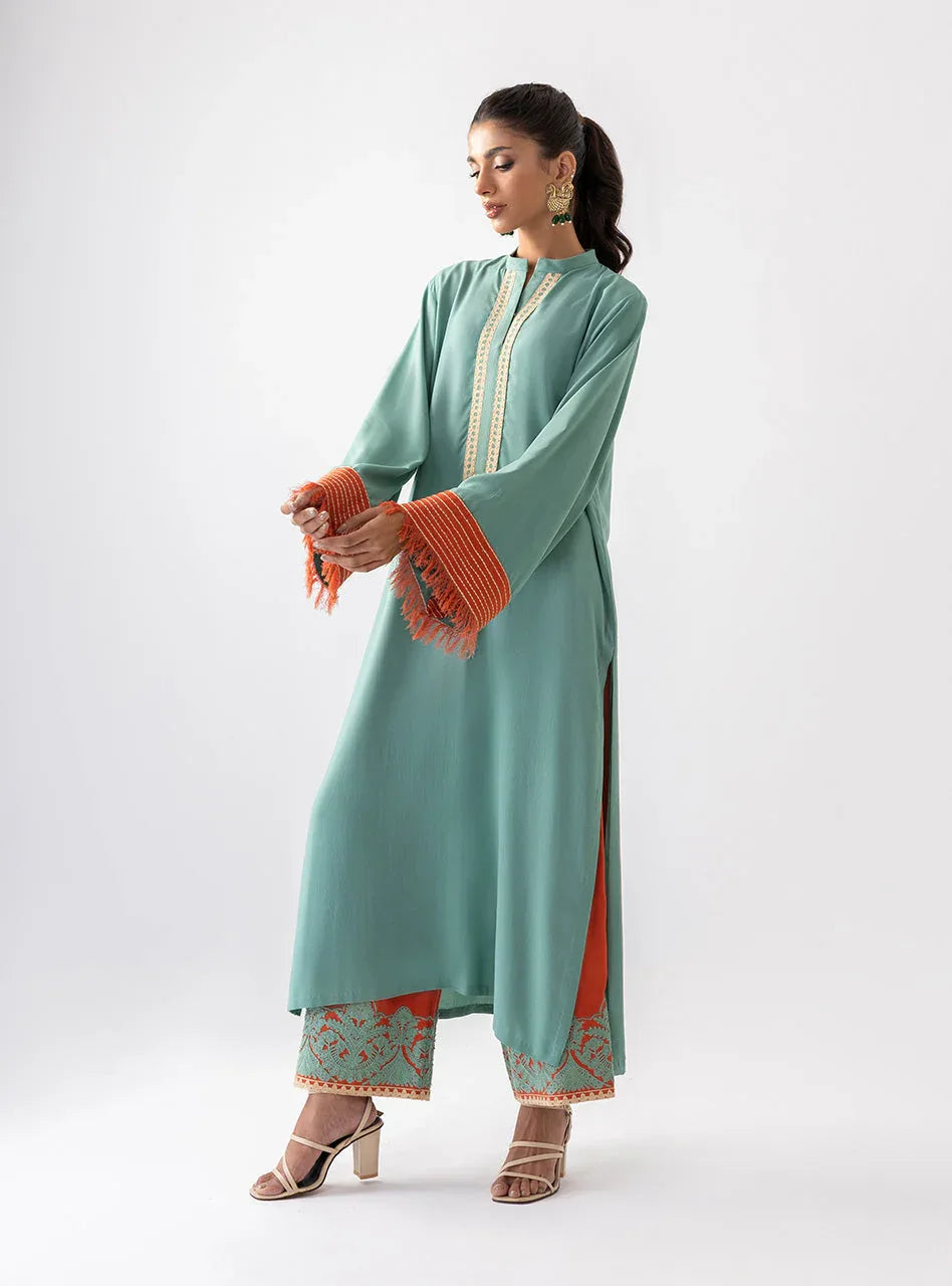 Zainab Chottani | Aara Casual Pret |  Olivia Glaze - Aqsa Fabrics