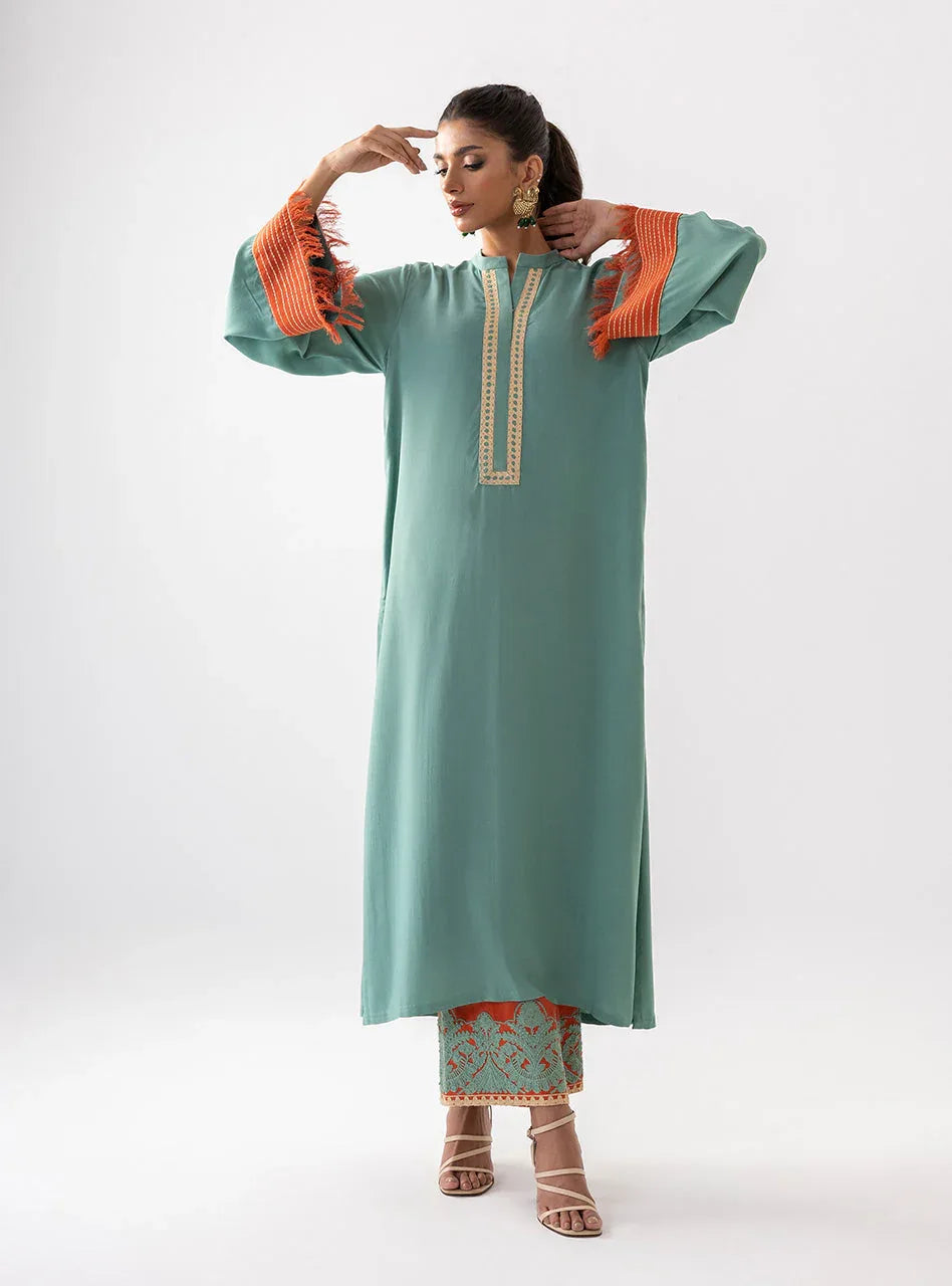 Zainab Chottani | Aara Casual Pret |  Olivia Glaze - Aqsa Fabrics