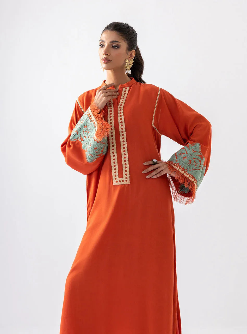 Zainab Chottani | Aara Casual Pret | Pumpkin Opal - Aqsa Fabrics