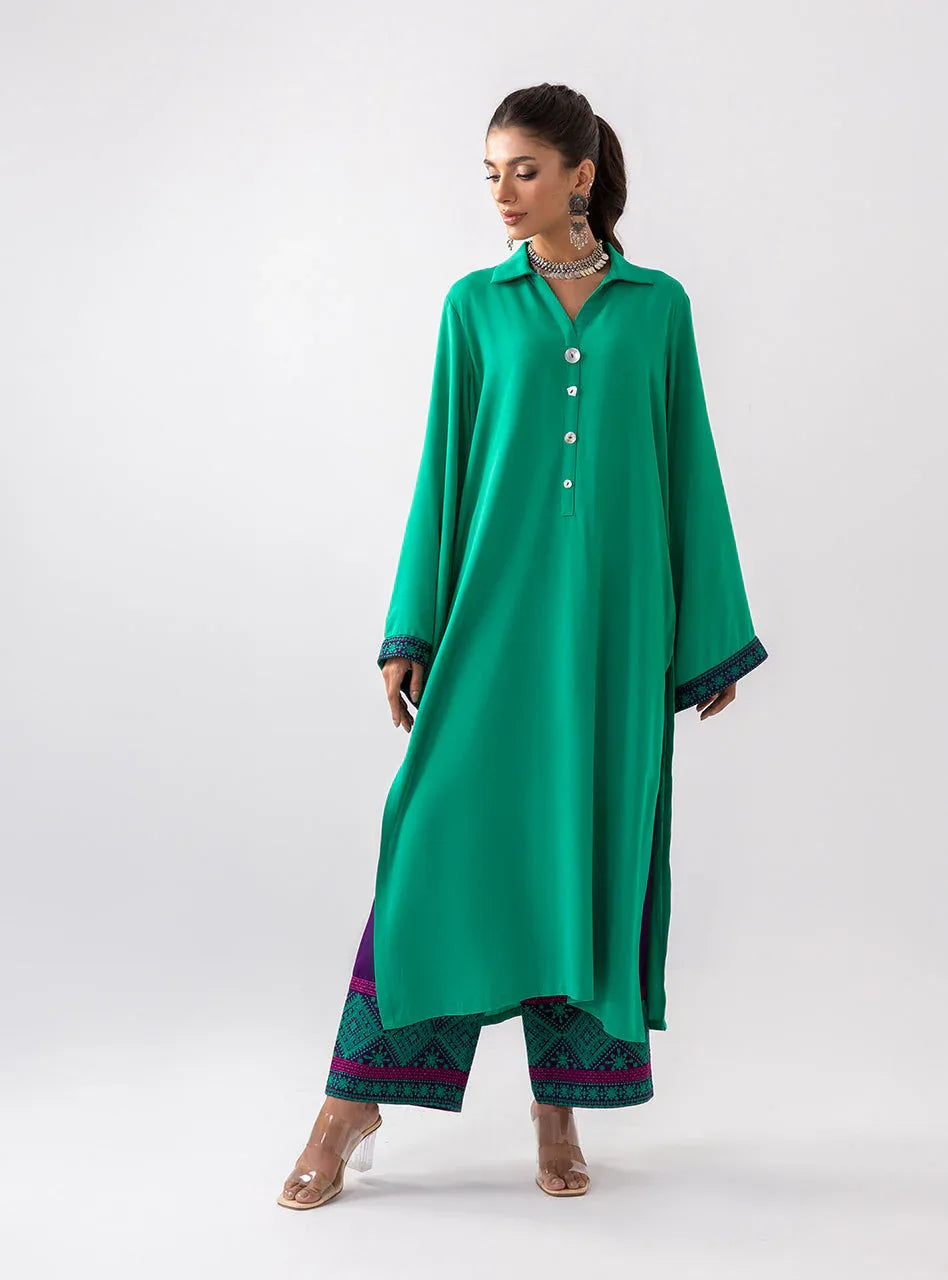 Zainab Chottani | Aara Casual Pret |  Serene Bloom - Aqsa Fabrics