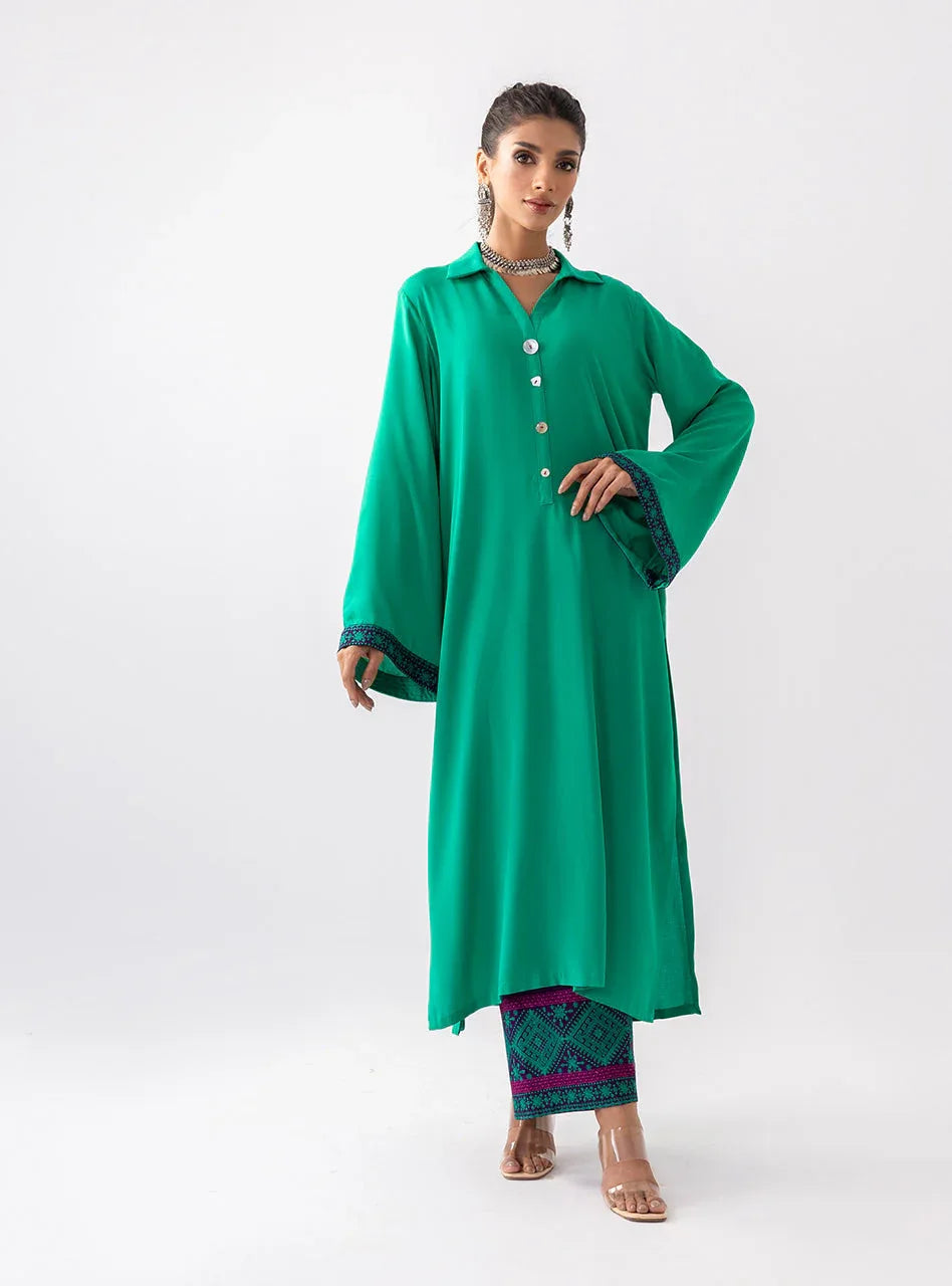 Zainab Chottani | Aara Casual Pret |  Serene Bloom - Aqsa Fabrics