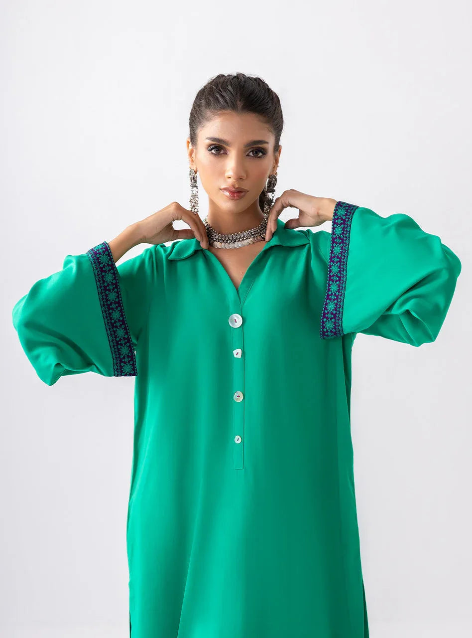 Zainab Chottani | Aara Casual Pret |  Serene Bloom - Aqsa Fabrics