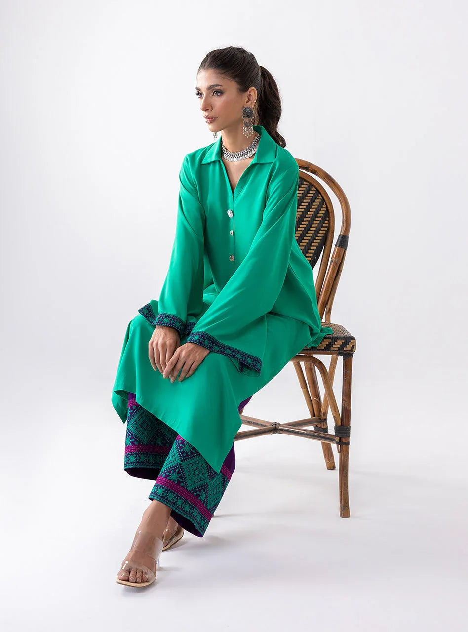Zainab Chottani | Aara Casual Pret |  Serene Bloom - Aqsa Fabrics