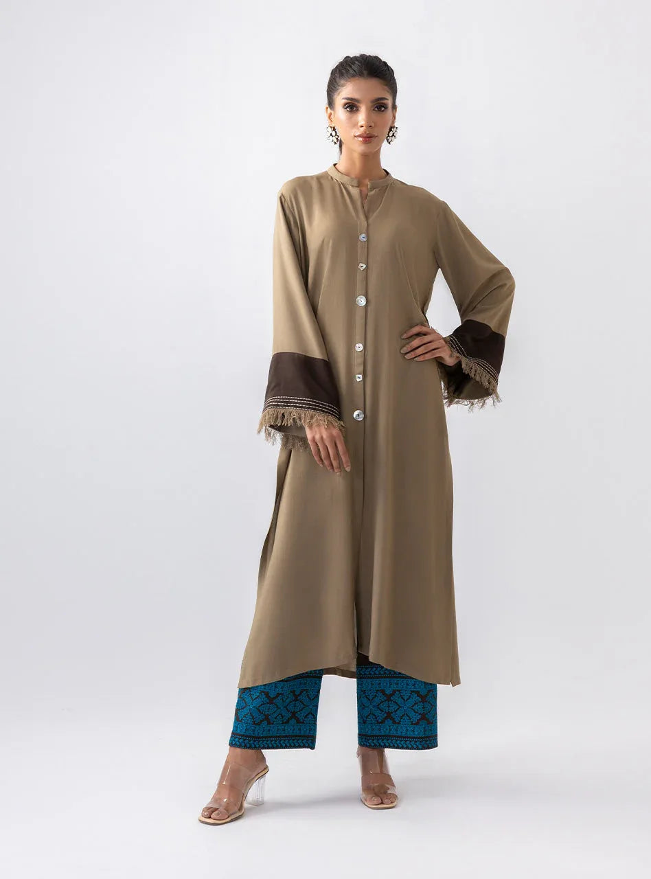 Zainab Chottani | Aara Casual Pret |  Rusty Rave - Aqsa Fabrics