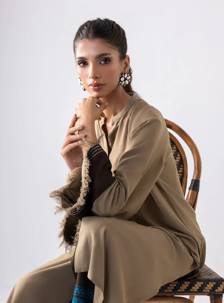 Zainab Chottani | Aara Casual Pret |  Rusty Rave - Aqsa Fabrics