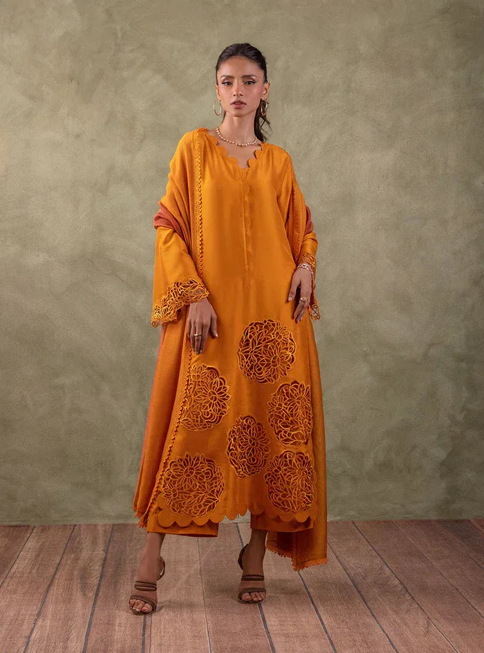 Zainab Chottani | Eid Edit 24 | Burning Amber - Aqsa Fabrics