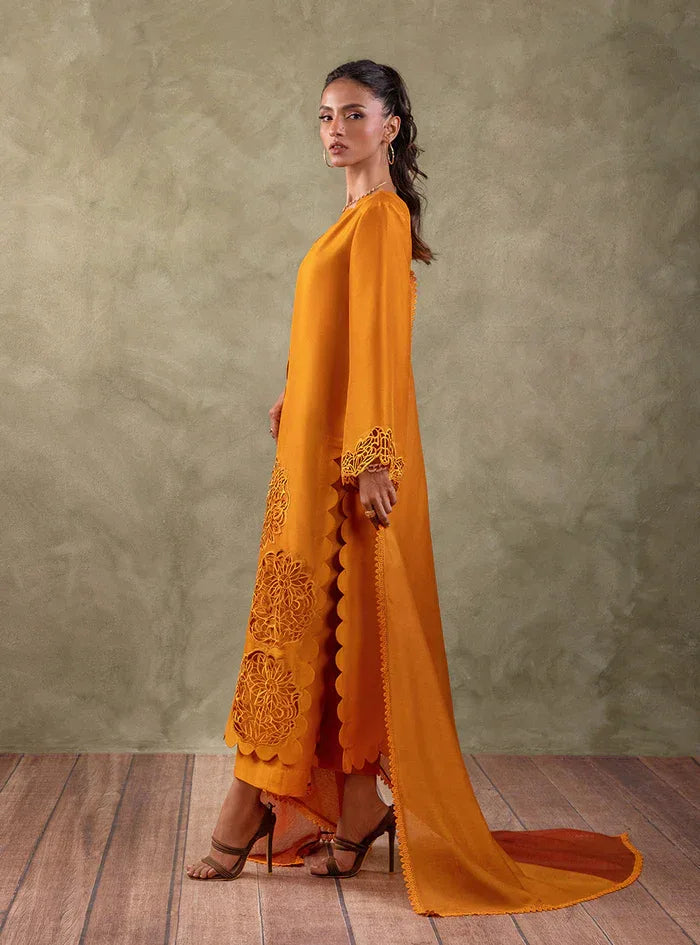 Zainab Chottani | Eid Edit 24 | Burning Amber - Aqsa Fabrics