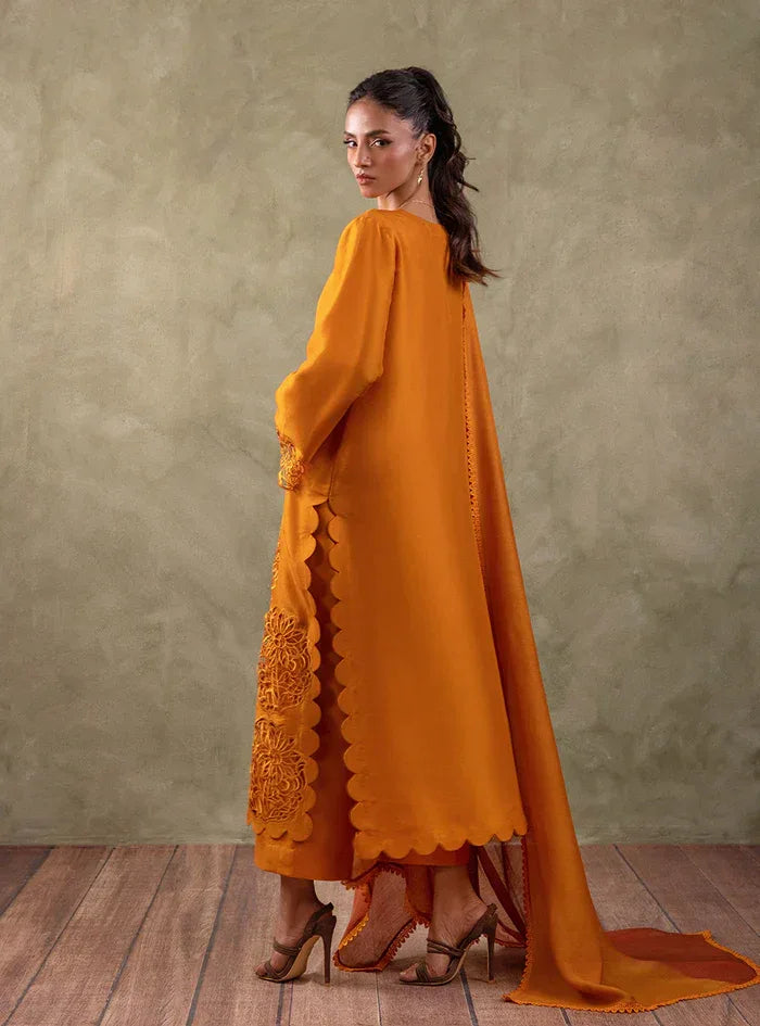 Zainab Chottani | Eid Edit 24 | Burning Amber - Aqsa Fabrics