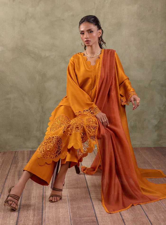 Zainab Chottani | Eid Edit 24 | Burning Amber - Aqsa Fabrics
