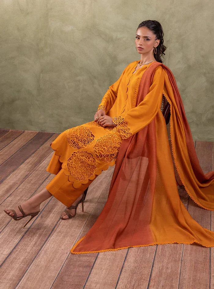Zainab Chottani | Eid Edit 24 | Burning Amber - Aqsa Fabrics