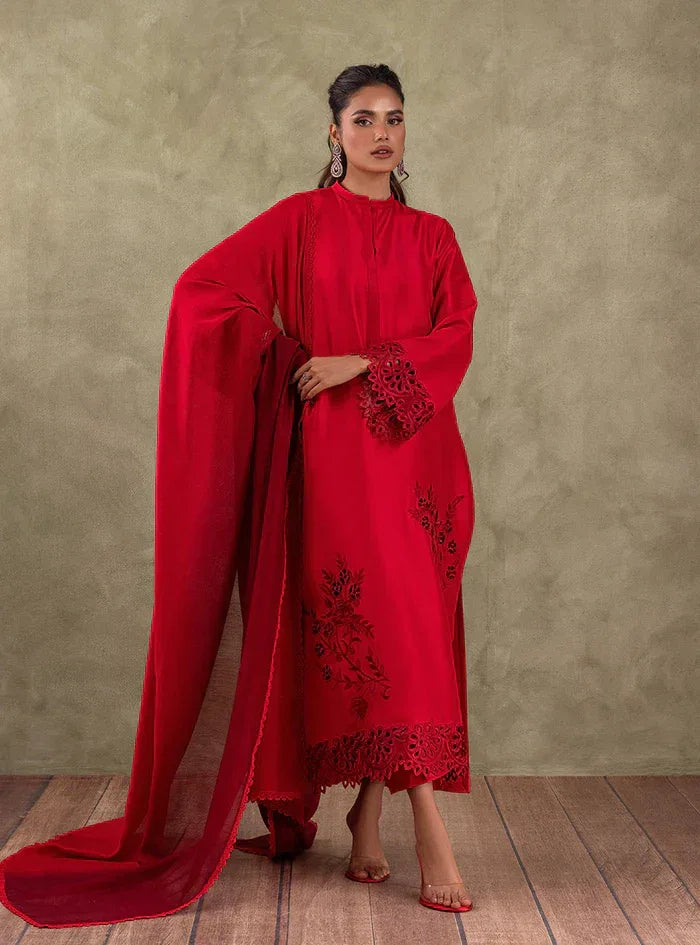 Zainab Chottani | Eid Edit 24 | Scarlet Rose - Aqsa Fabrics