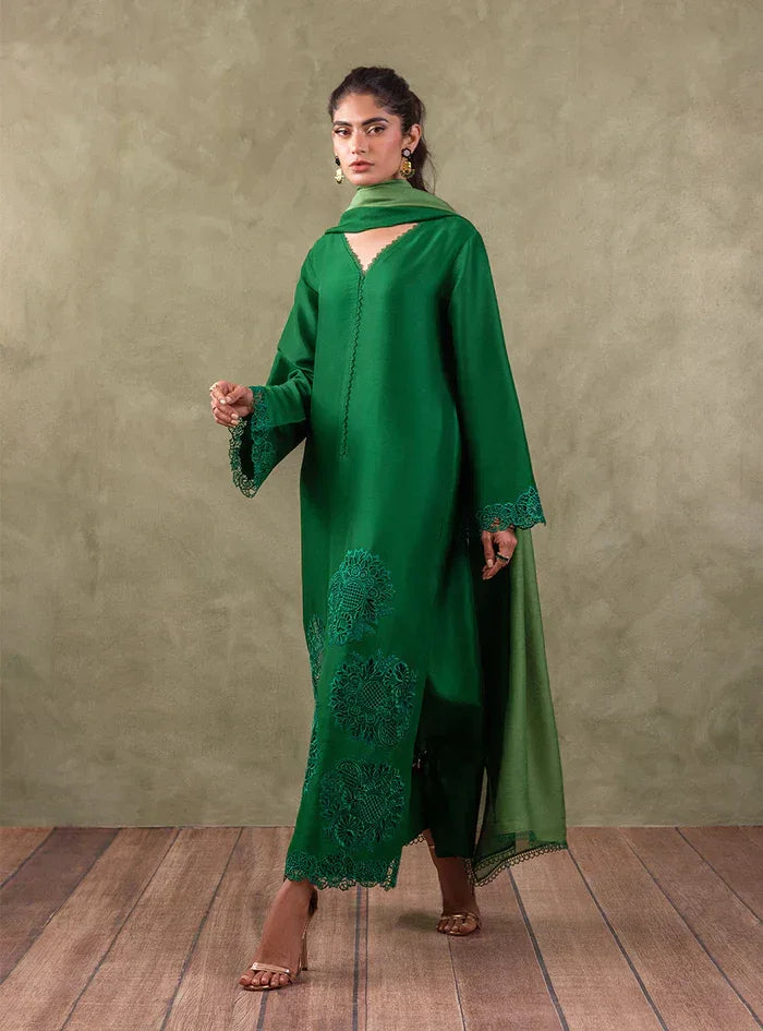 Zainab Chottani | Eid Edit 24 | Royal Jade - Aqsa Fabrics