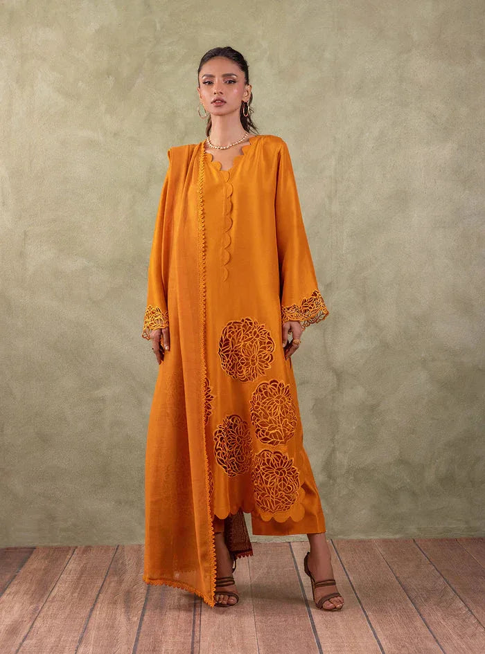 Zainab Chottani | Eid Edit 24 | Burning Amber - Aqsa Fabrics