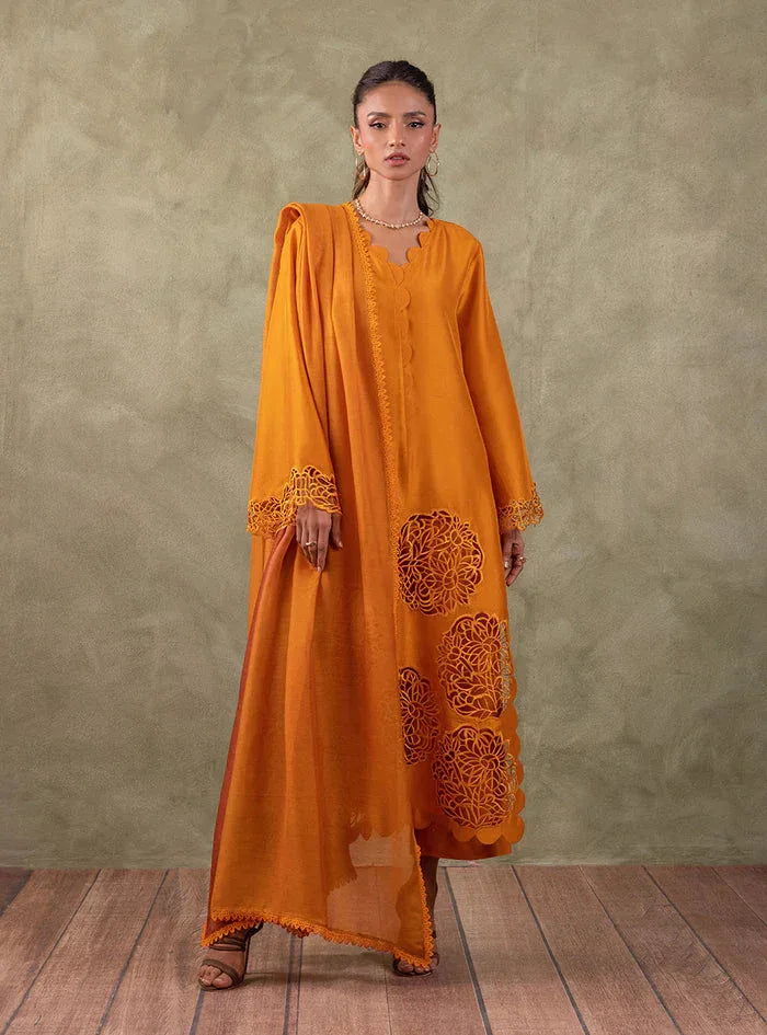 Zainab Chottani | Eid Edit 24 | Burning Amber - Aqsa Fabrics