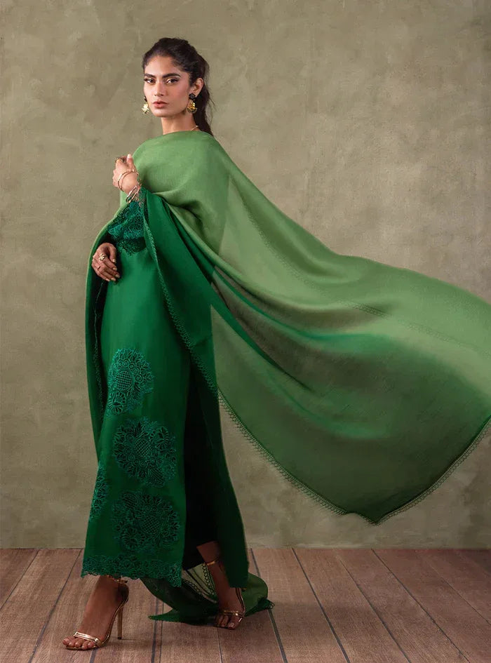Zainab Chottani | Eid Edit 24 | Royal Jade - Aqsa Fabrics