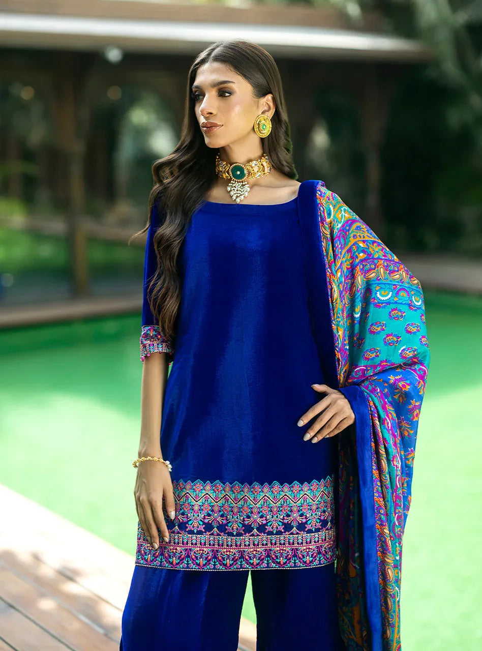 Zainab Chottani | Makhmal Luxe Pret | Marjan - Aqsa Fabrics