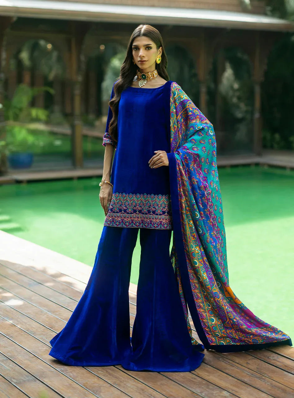 Zainab Chottani | Makhmal Luxe Pret | Marjan - Aqsa Fabrics